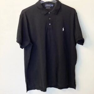 💛 bundle $14- Polo Ralph Lauren Short Sleeve Pima Stretch Polo Shirt - Black- L